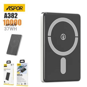 Aspor A382 Wireless Magnetic Portable Mini 10000mah Power Bank