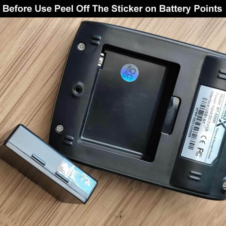 Back Side Battery Slot & Battery of Speed-X Bt-500m Mini
