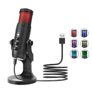 Jmary Mc-pw9 Rgb Professional Usb Microphone