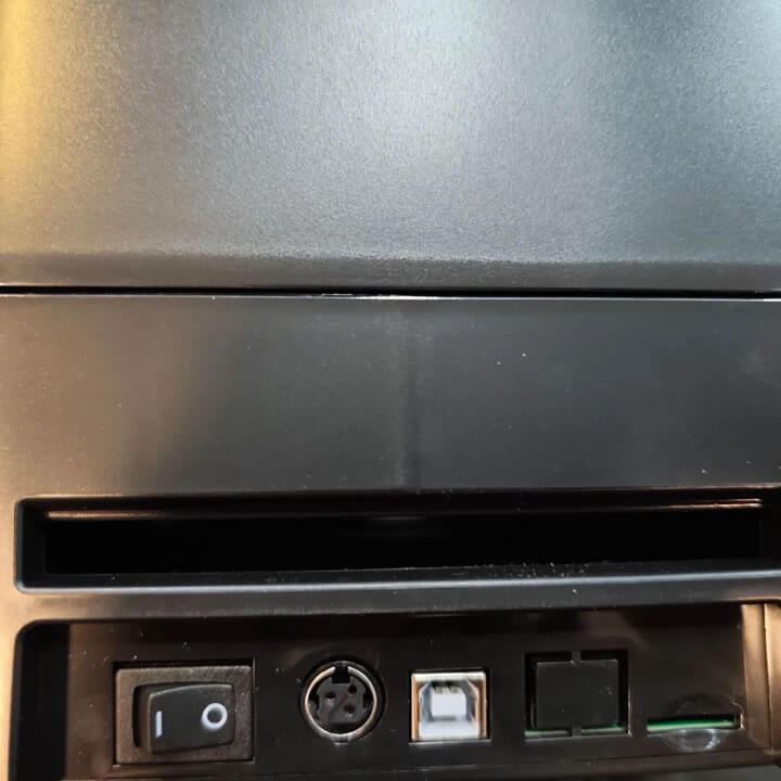 back side pic of speedx 700u label printer