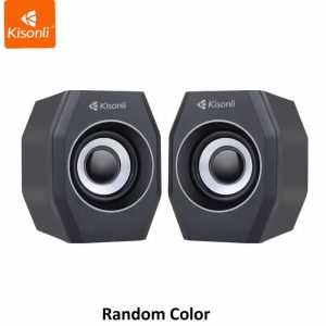 Kisonli A-101S Multimedia USB Loudspeaker - Compact Computer Speaker (Random Color)