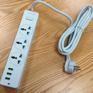 SpeedX 303PU Extension Power Strip - Check Price in Pakistan - 3 USB Charging Ports - 3 AC Outlets