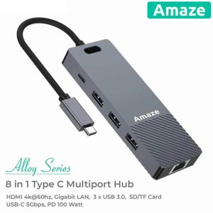 Amaze Alloy Series 8-in-1 Multiport Hub - A328