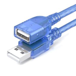 Usb Extension Male To Female 2.0 Crystal Blue 3.0m