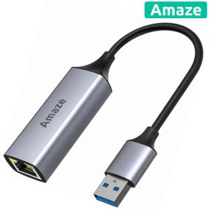 Amaze A415s - USB 3.0 to RJ45 LAN Adapter for Stable Wired Internet