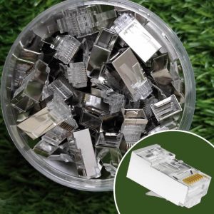 Speed X Cat6 Rj45 Connector FU FTP STP 100pcs Jar - Connectors for Ethernet Cable